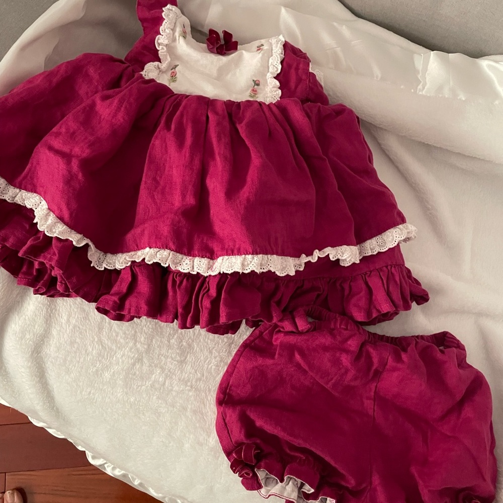 Baby Dress and Bloomer